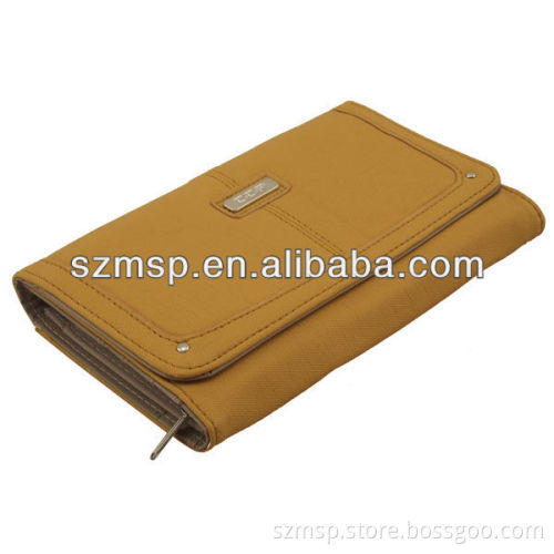 the western style of washed effect pu wallet for women